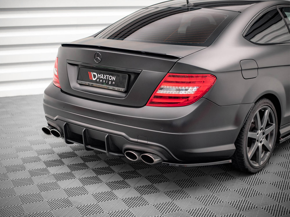 Street Pro Rear Diffuser Mercedes C Coupe AMG-Line C204 - 3 