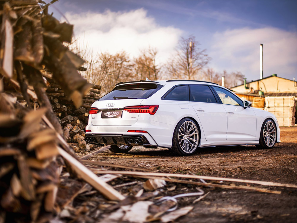 Rear Valance + Exhaust Ends Imitation Audi S6 / A6 S-Line C8 - 6 