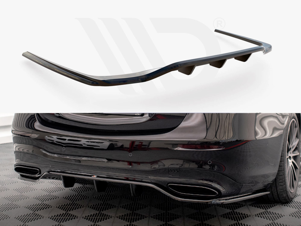 Central Rear Splitter (Vertical Bars) Mercedes S AMG-Line W223 - 1 