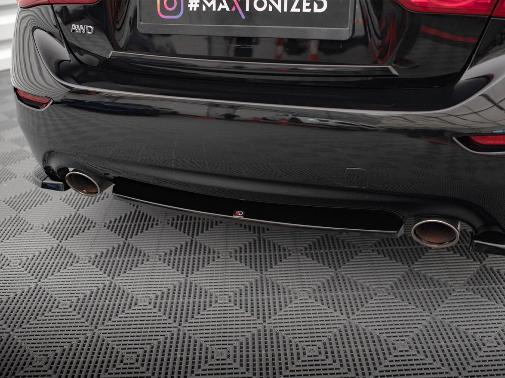 Central Rear Splitter Infiniti Q50 S Mk1 - 3 