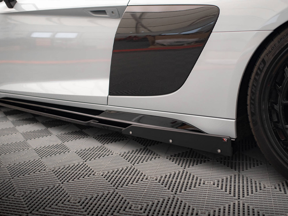 Side Skirts Diffusers V.2 + Flaps Audi R8 Mk2 Facelift - 4 