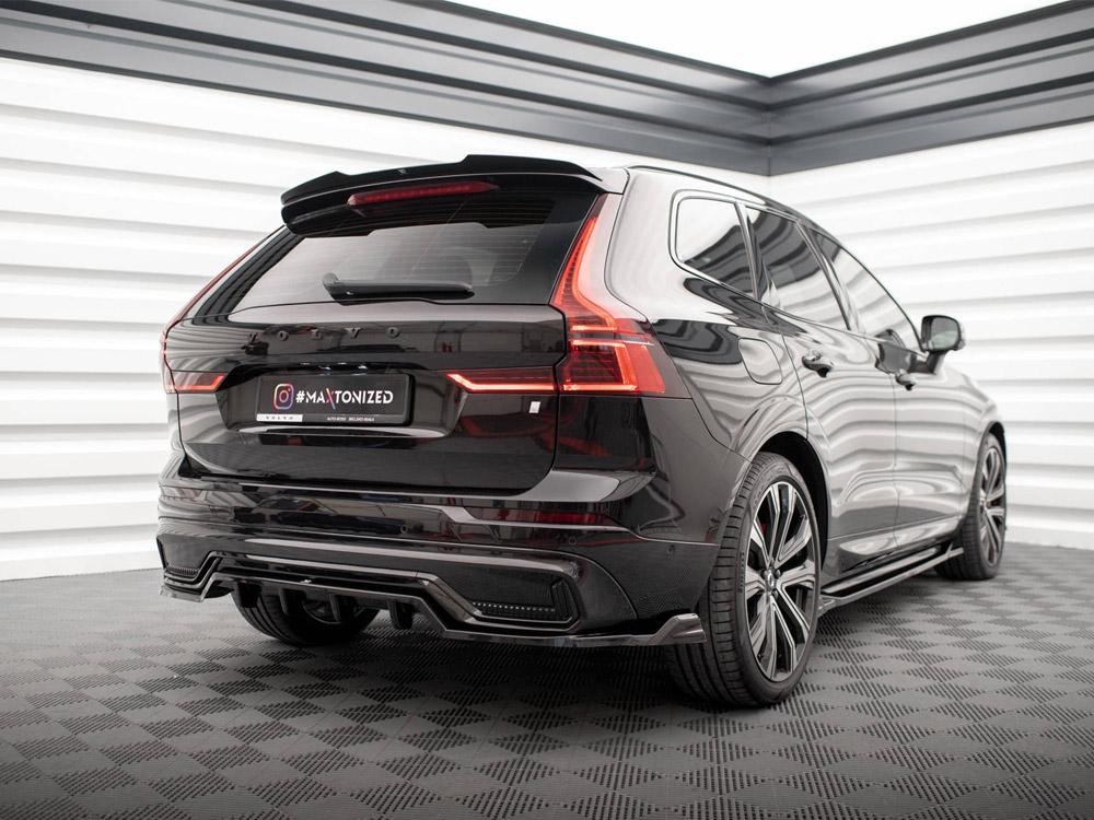 Rear Splitter (Vertical Bars) Volvo XC60 R-Design Mk2 Facelift - 2 