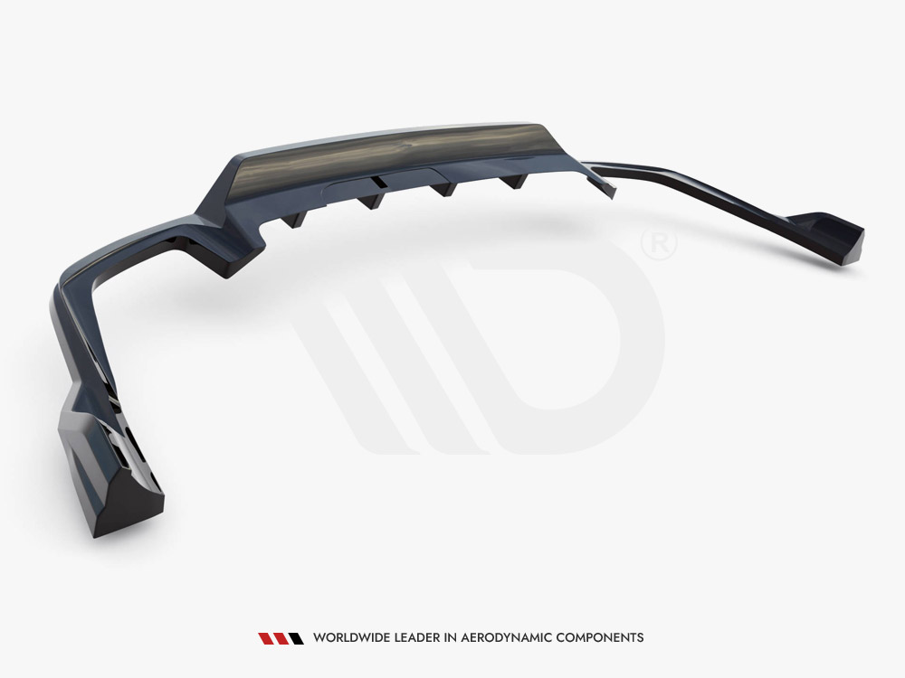 Rear Splitter (Vertical Bars) Volvo XC60 R-Design Mk2 Facelift - 7 