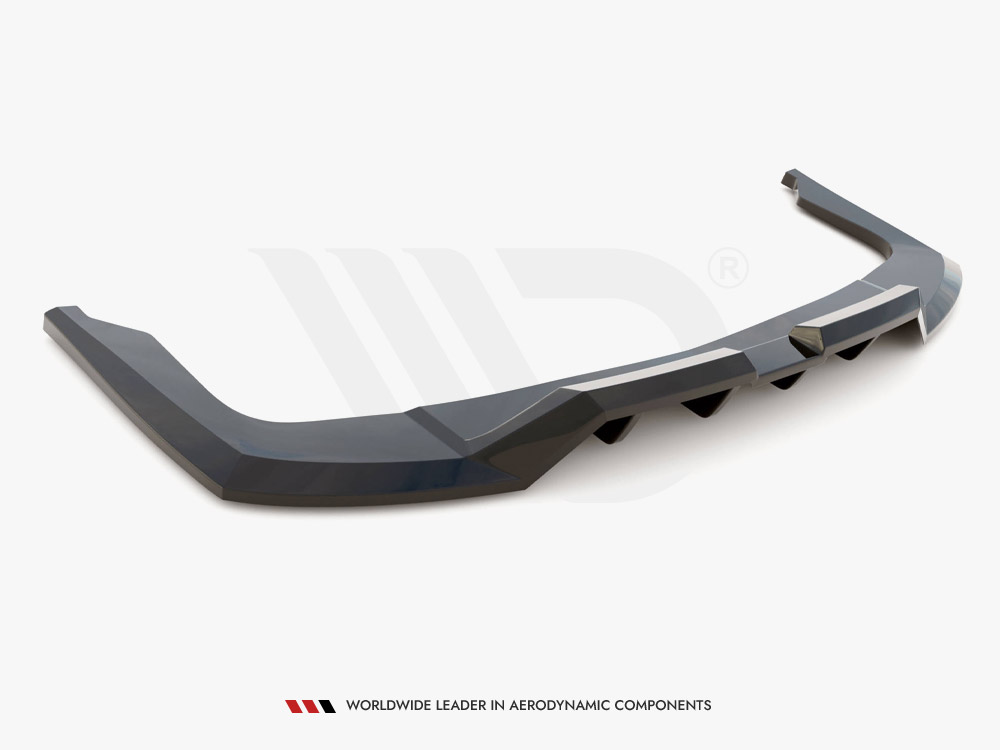 Central Rear Splitter (Vertical Bars) Hyundai Elantra Mk7 - 6 