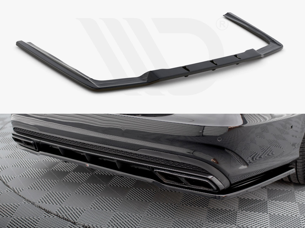 Central Rear Splitter (Vertical Bars) Mercedes E63 AMG Sedan W212 Facelift - 1 