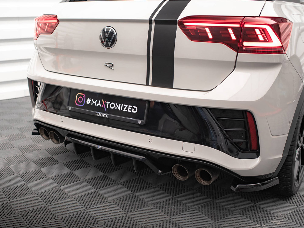 Rear Splitter (Vertical Bars) Volkswagen T-Roc R / R-Line Mk1 Facelift - 3 