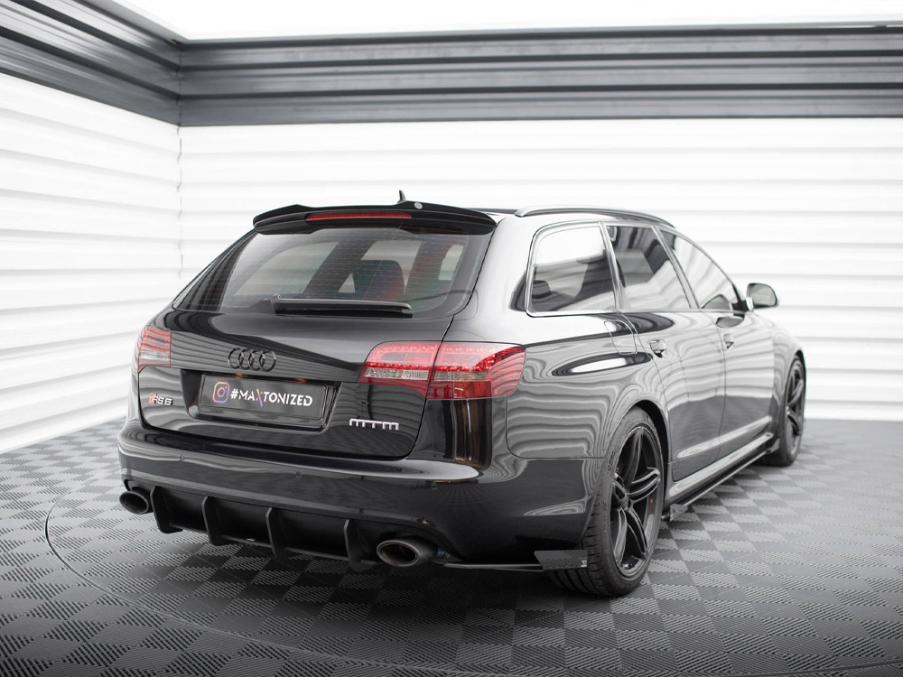 Street Pro Rear Side Splitters + Flaps Audi RS6 Avant C6 - 2 