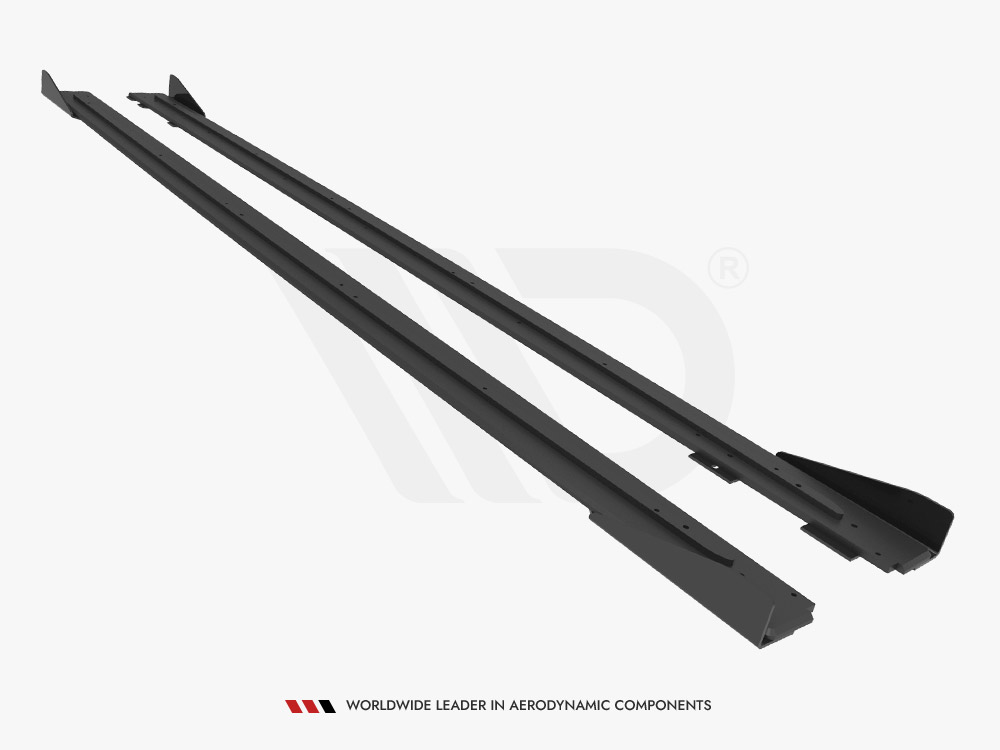 Street PRO Side Skirts Diffusers + Flaps Audi RS6 Avant C6 - 5 