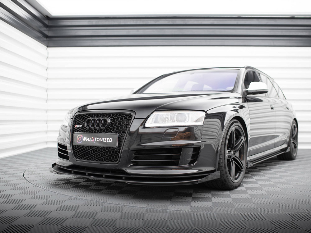 Street PRO Front Splitter + Flaps Audi RS6 Avant C6 - 2 