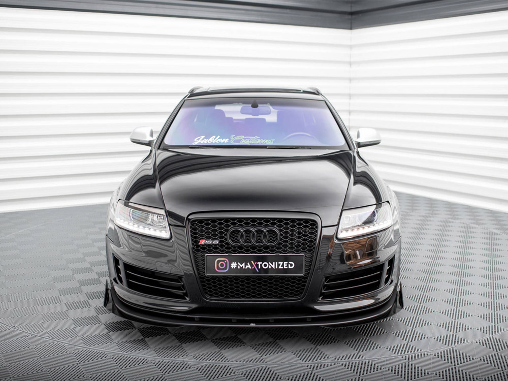 Street PRO Front Splitter + Flaps Audi RS6 Avant C6 - 3 