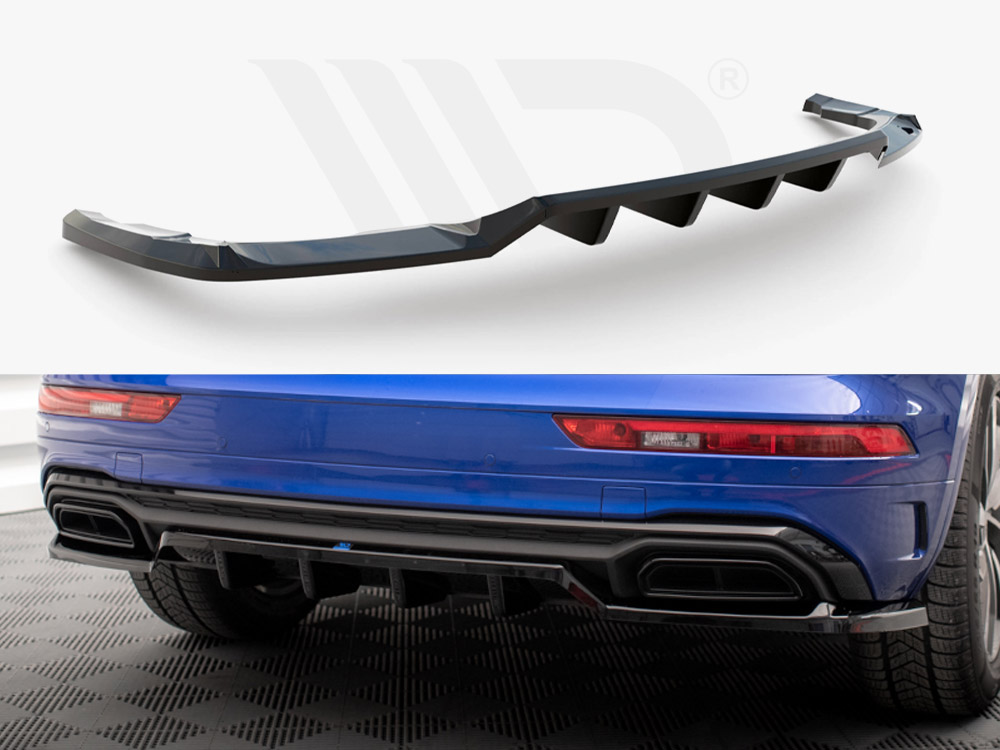 Central Rear Splitter (Vertical Bars) Audi Q5 S-Line SUV Mk2 Facelift - 1 