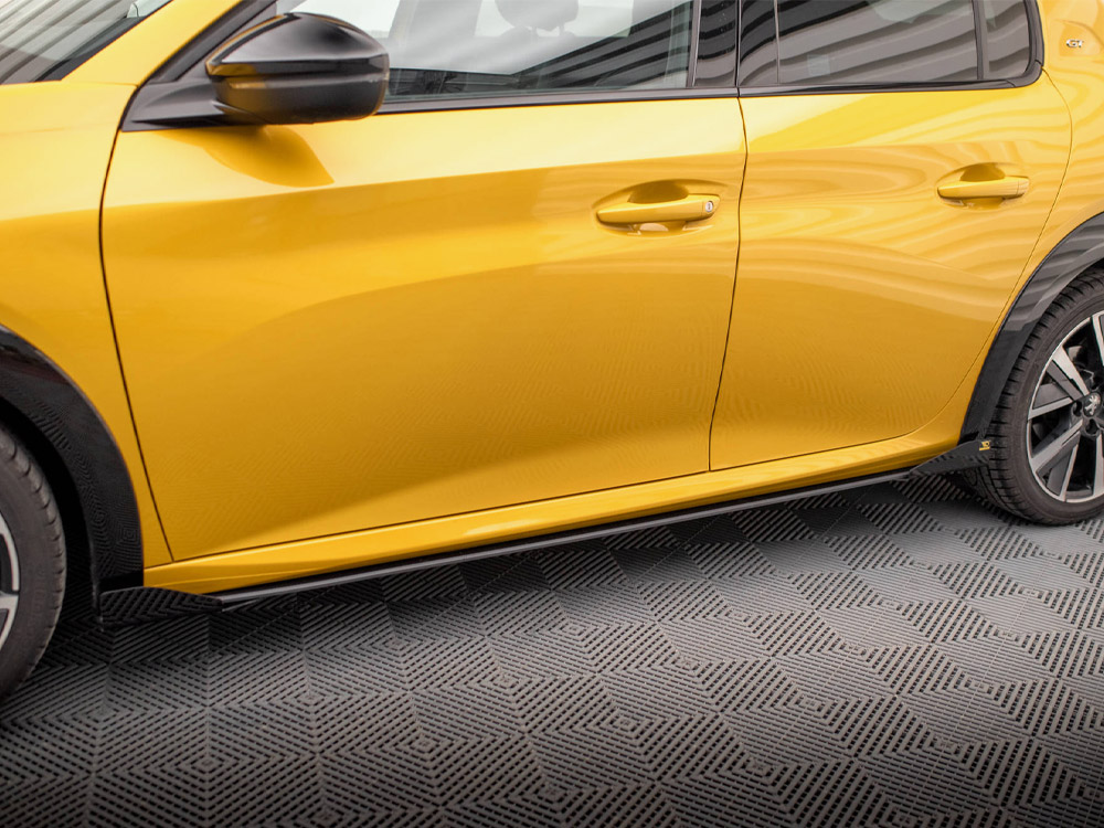 Street PRO Side Skirts Diffusers + Flaps Peugeot 208 GT Mk2 - 4 