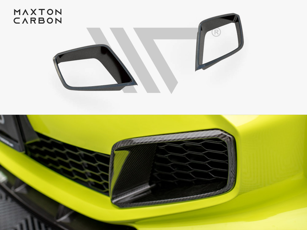 Carbon Fiber Front Bumper Side Vents BMW 1 F40 M-Pack / M135i - 1 