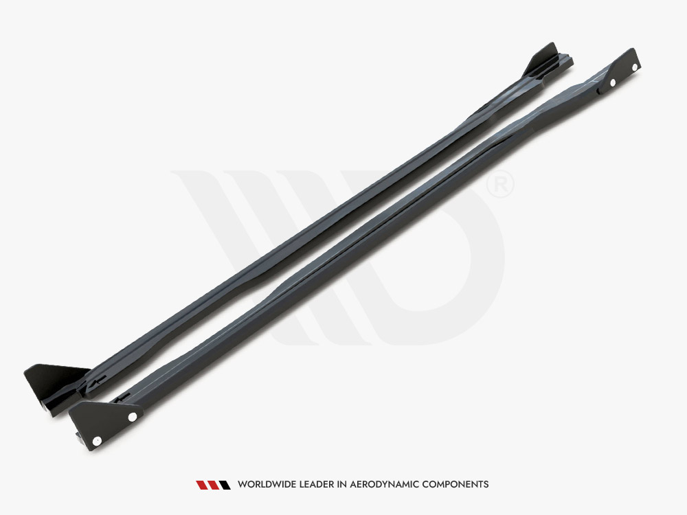 Side Skirts Diffusers V.1 + Flaps Honda Civic Type-R Mk 11 - 5 