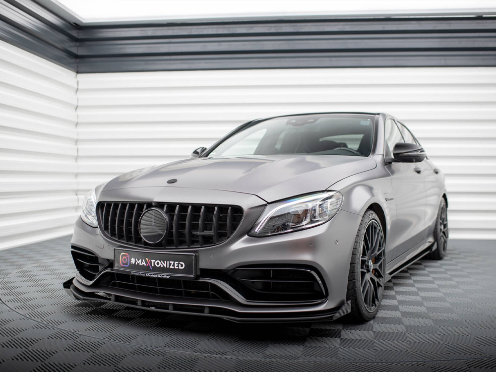 Street PRO Front Splitter + Flaps Mercedes-AMG C63 Sedan / Estate W205 Facelift - 2 