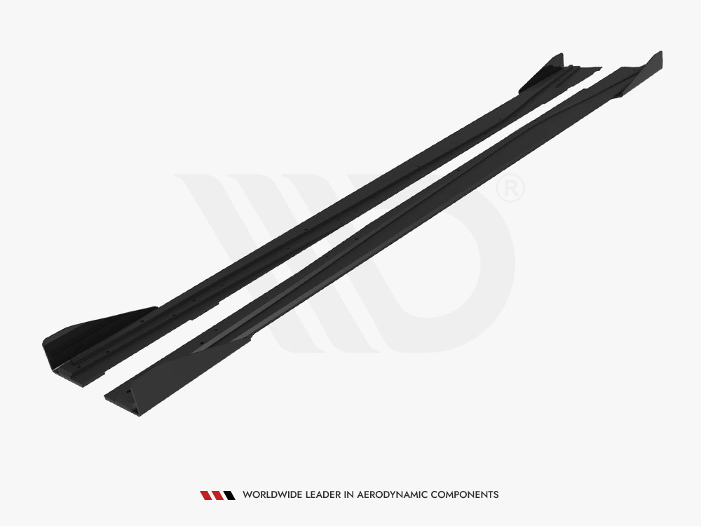 Street PRO Side Skirts Diffusers + Flaps Mercedes-Benz A AMG-Line W176 Facelift - 5 