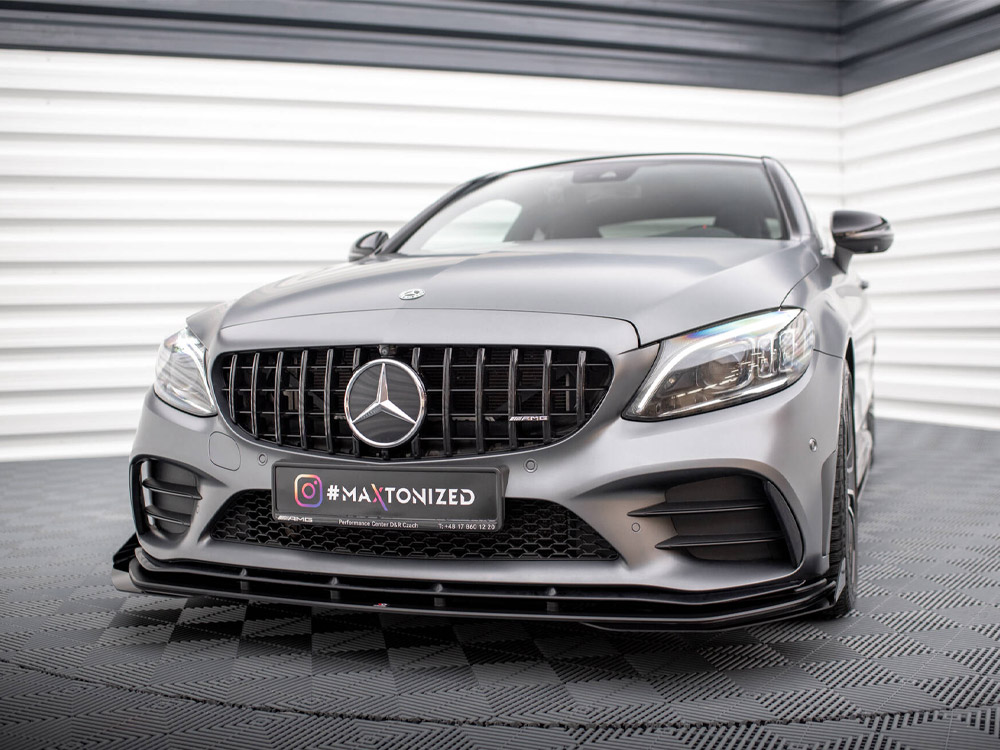 Street PRO Front Splitter + Flaps Mercedes-AMG C43 Coupe C205 Facelift - 2 