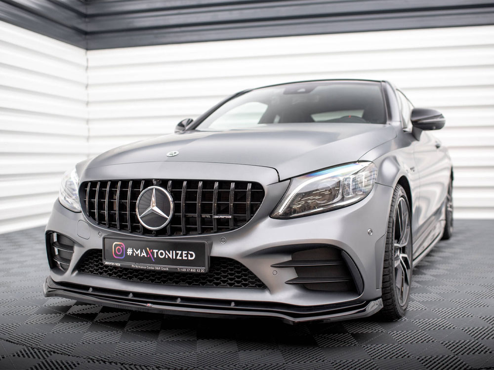 Front Splitter V.1 Mercedes-AMG C43 Coupe / Sedan / Estate C205 / W205 / S205 Facelift - 2 