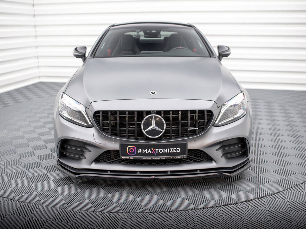 Front Splitter V.1 Mercedes-AMG C43 Coupe / Sedan / Estate C205 / W205 / S205 Facelift - 3 