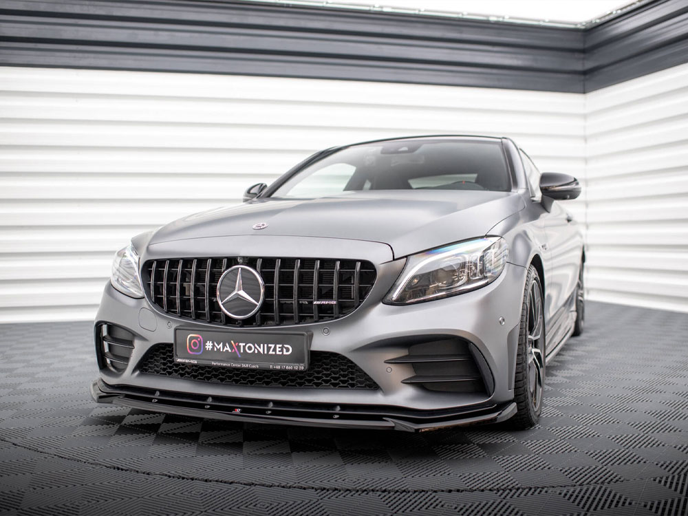 Front Splitter V.2 Mercedes-AMG C43 Coupe / Sedan / Estate C205 / W205 / S205 Facelift - 2 