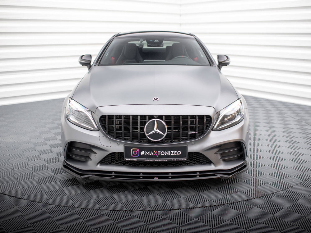 Front Splitter V.2 Mercedes-AMG C43 Coupe / Sedan / Estate C205 / W205 / S205 Facelift - 3 