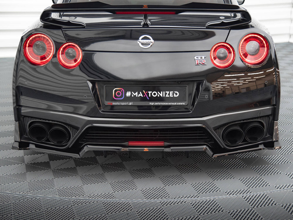 Central Rear Splitter (Vertical Bars) Nissan GTR R35 Facelift - 3 