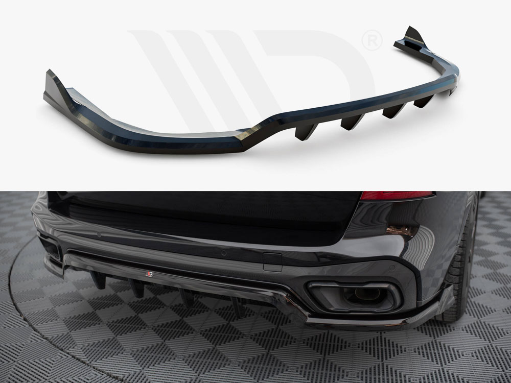 Central Rear Splitter (Vertical Bars) BMW X5 M-Sport G05 - 1 