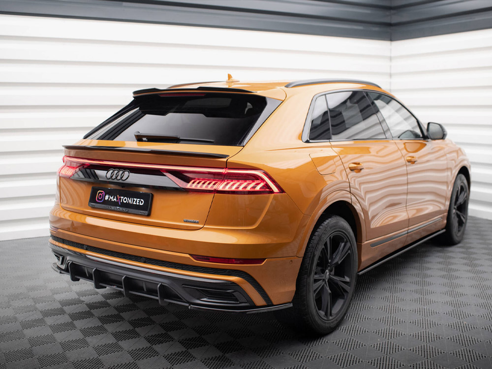 Upper Spoiler CAP Audi Q8 / Q8 S-Line / SQ8 Mk1 - Textured - 2 