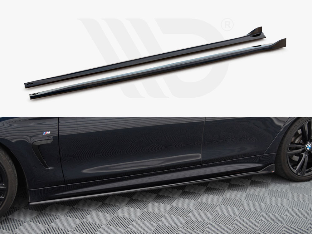 Side Skirts Diffusers V.3 BMW 4 Coupe / Gran Coupe / Cabrio M-Pack F32 ...