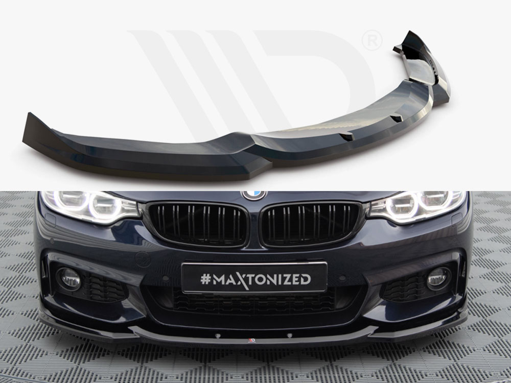 Front Splitter V.6 BMW 4 Coupe / Gran Coupe / Cabrio M-Pack F32 / F36 / F33 - 1 