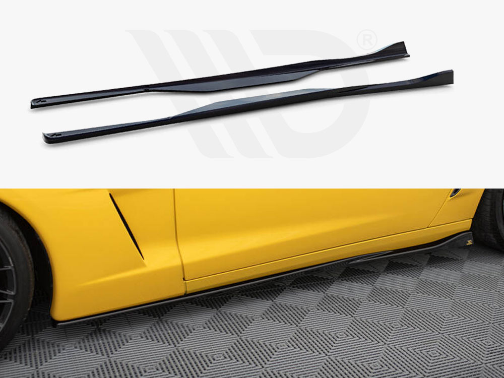 Side Skirts Diffusers Chevrolet Corvette C6 - 1 