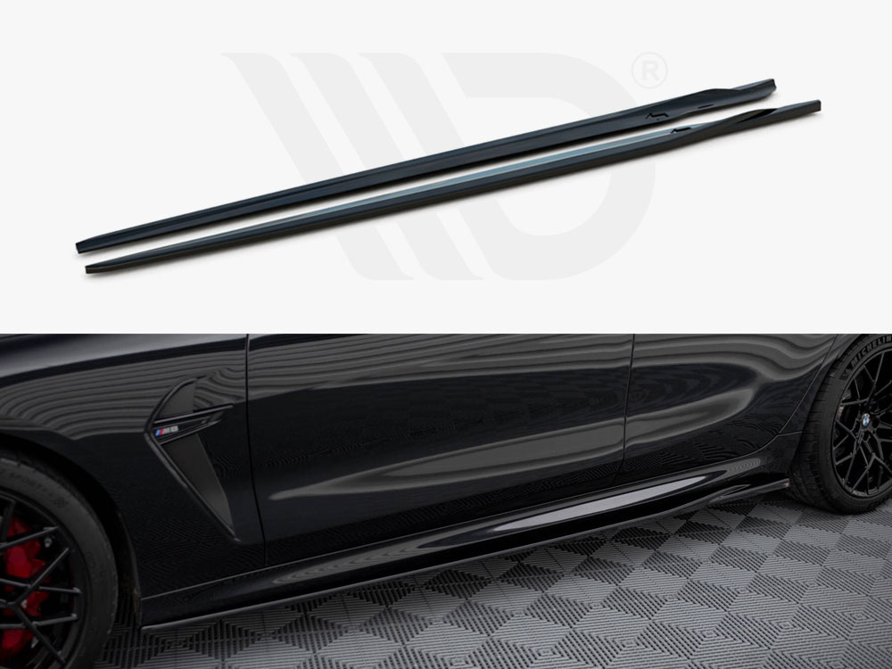 Side Skirts Diffusers V.2 BMW M8 Gran Coupe F93 / 8 Gran Coupe M-Pack G16 - 1 