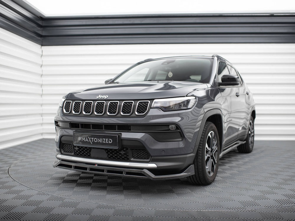 Central Rear Splitter (with vertical bars) Jeep Compass Limited Mk2  Facelift, Our Offer \ Jeep \ Compass \ Mk2 Facelift [2021-] \ Limited