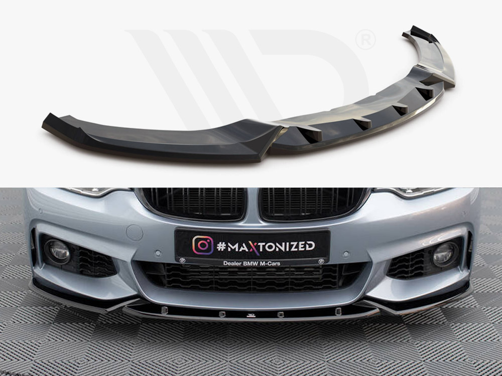 Front Splitter V.3 BMW 4 Coupe / Gran Coupe / Cabrio M-Pack F32 / F36 / F33 - 1 