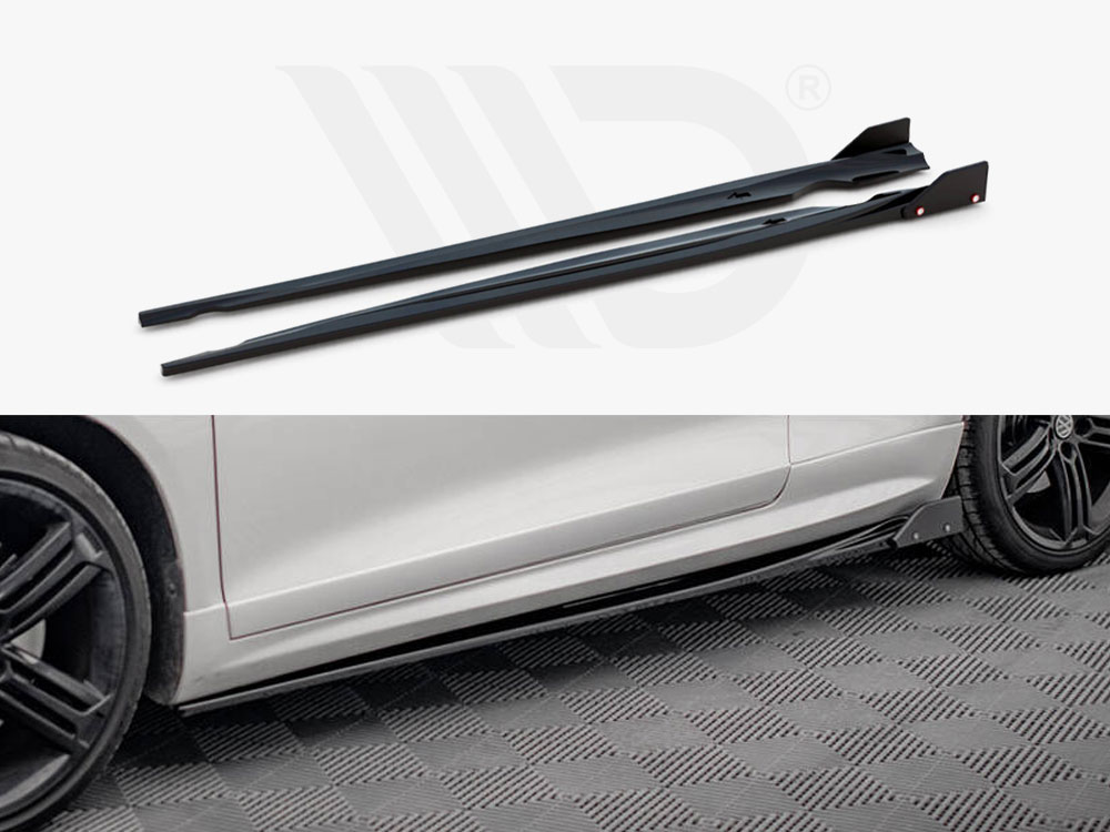 Side Skirts Diffusers V.2 + Flaps Volkswagen Scirocco R Mk3 - 1 