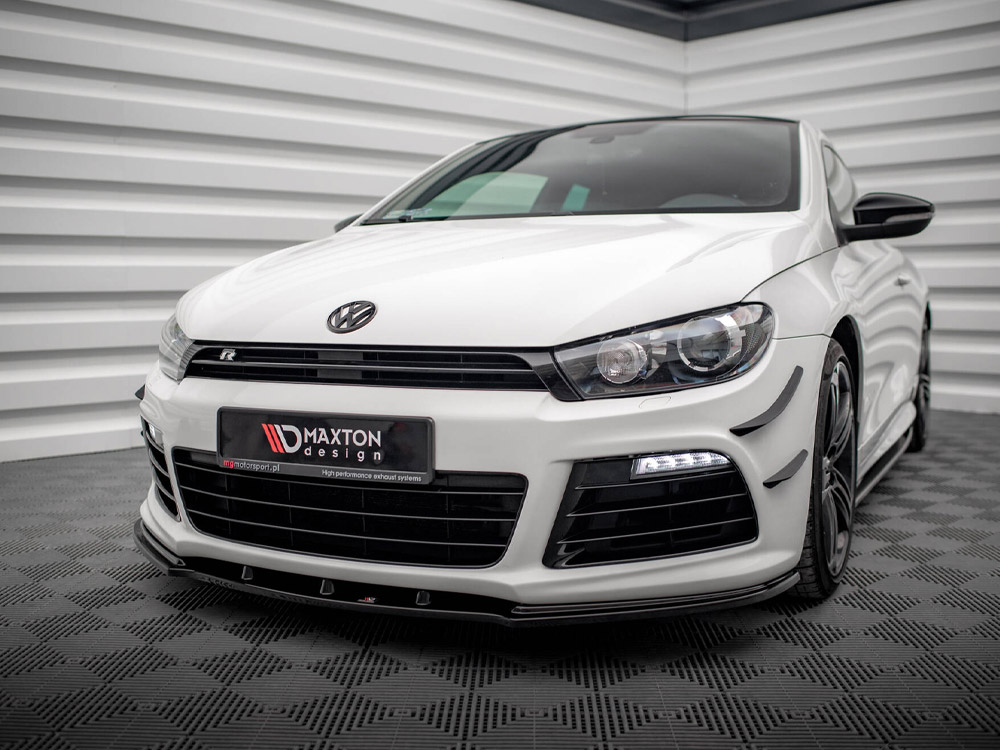 Front Splitter V.1 Volkswagen Scirocco R Mk3 - Carbon Look - 2 