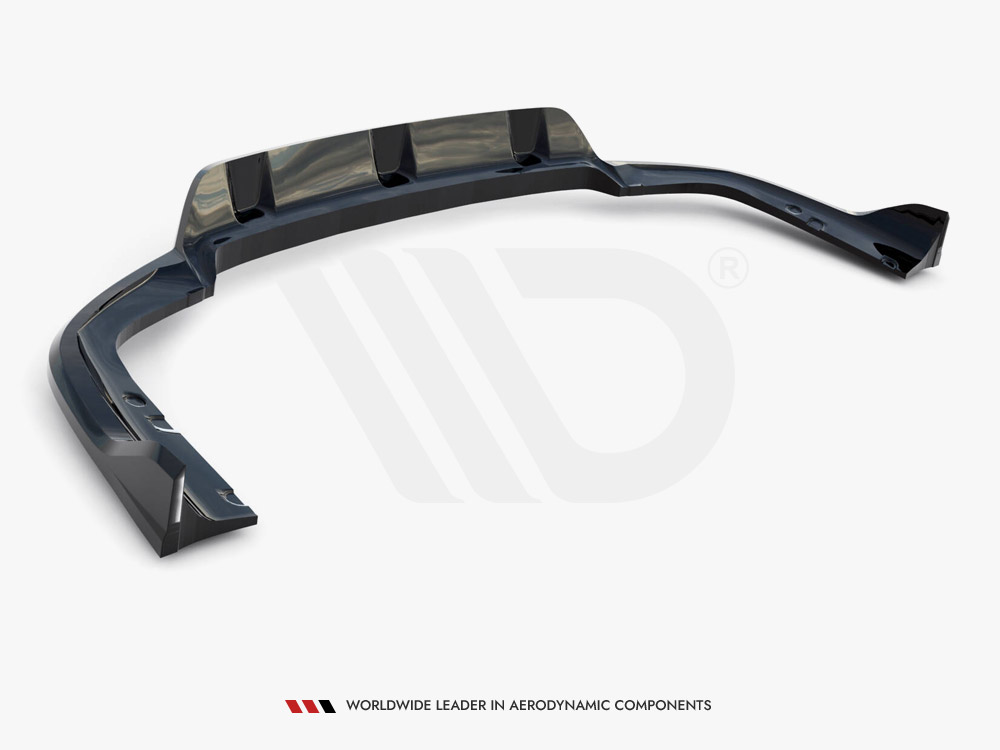 Central Rear Splitter (Vertical Bars) V.2 BMW X6 M-Pack G06 Facelift - 6 