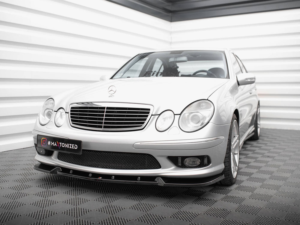 FRONT SPLITTER MERCEDES E W211 AMG FACELIFT Gloss Black