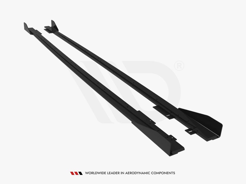 Street PRO Side Skirts Diffusers V.1 + Flaps Audi RS3 Sedan 8V Facelift - 6 