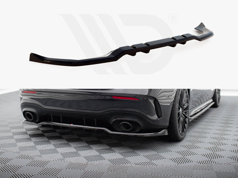 Central Rear Splitter (Vertical Bars) Mercedes-AMG A35 Hatchback W177 - 1 