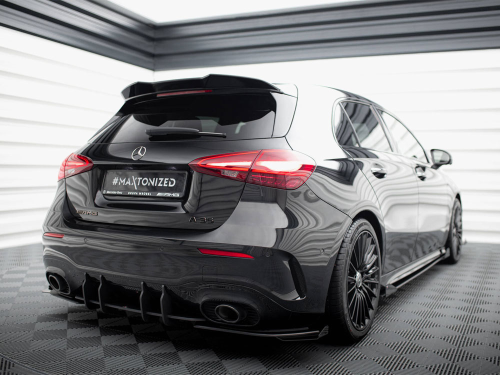 Street Pro Rear Side Splitters + Flaps Mercedes-AMG A35 Hatchback W177 - 2 