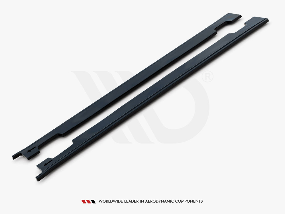 Side Skirts Diffusers Kia Stinger GT / GT-Line / Standard Mk1 - Textured - 4 