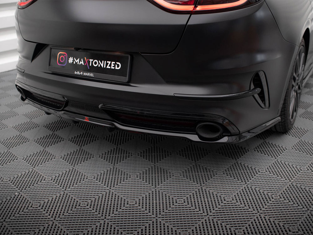 Central Rear Splitter (Vertical Bars) KIA ProCeed GT Mk1 Facelift - 3 