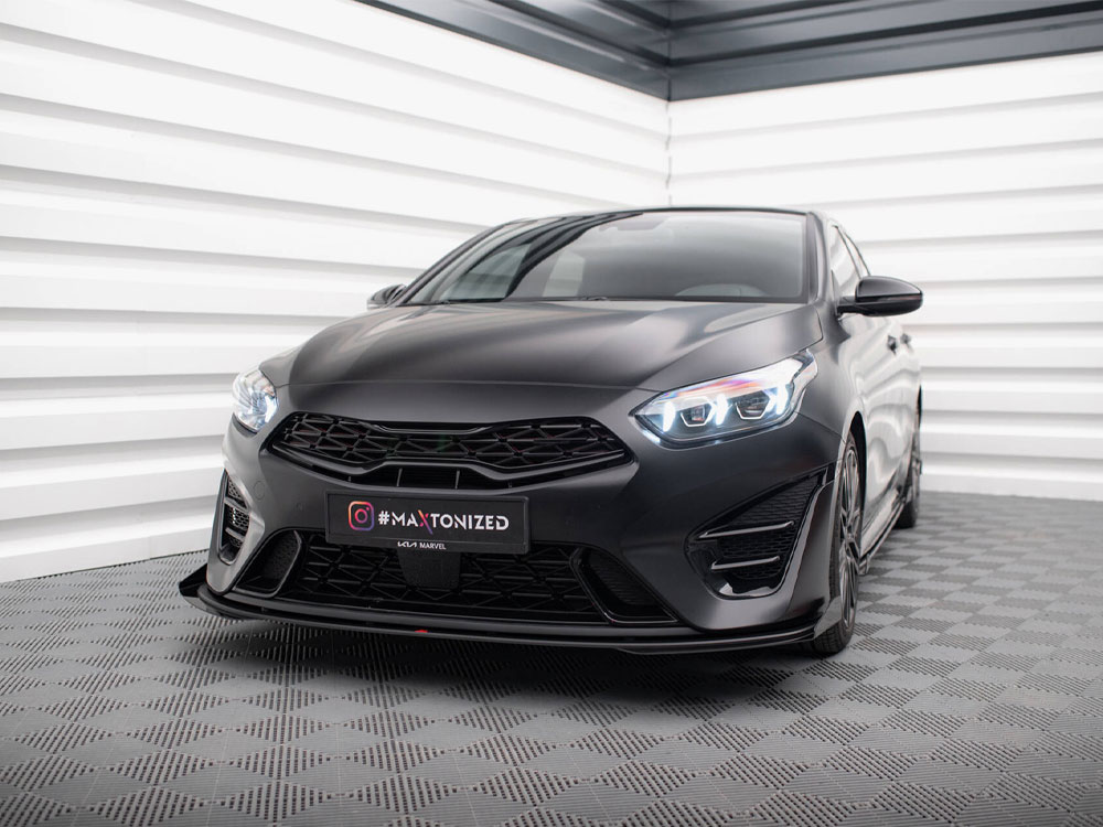 Street PRO Front Splitter + Flaps Kia Proceed GT Mk3 Facelift / Ceed GT / GT - Line Mk1 Facelift  - 2 