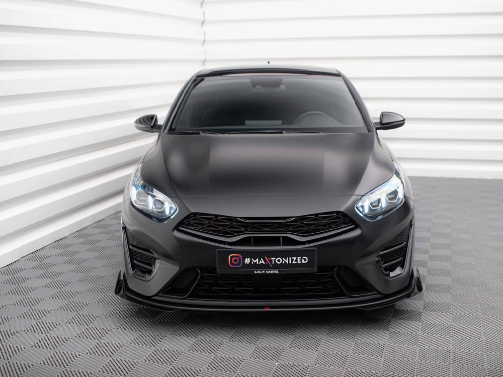 Street PRO Front Splitter + Flaps Kia Proceed GT Mk3 Facelift / Ceed GT / GT - Line Mk1 Facelift  - 3 