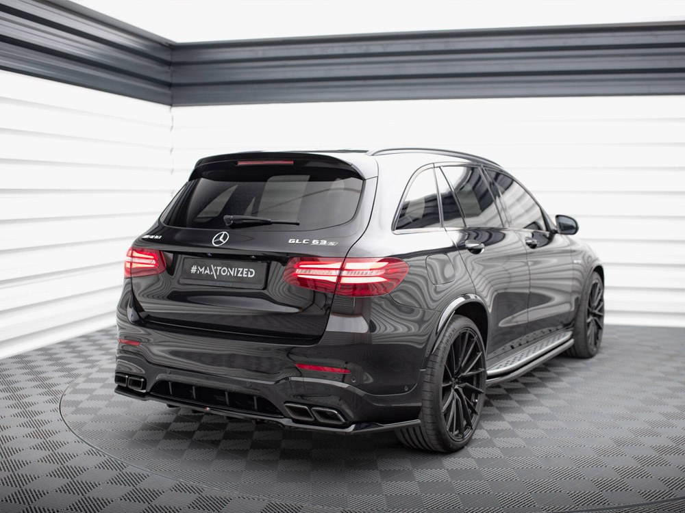 Rear Splitter (Vertical Bars) V.2 Mercedes-AMG GLC 63 SUV X253 - 2 