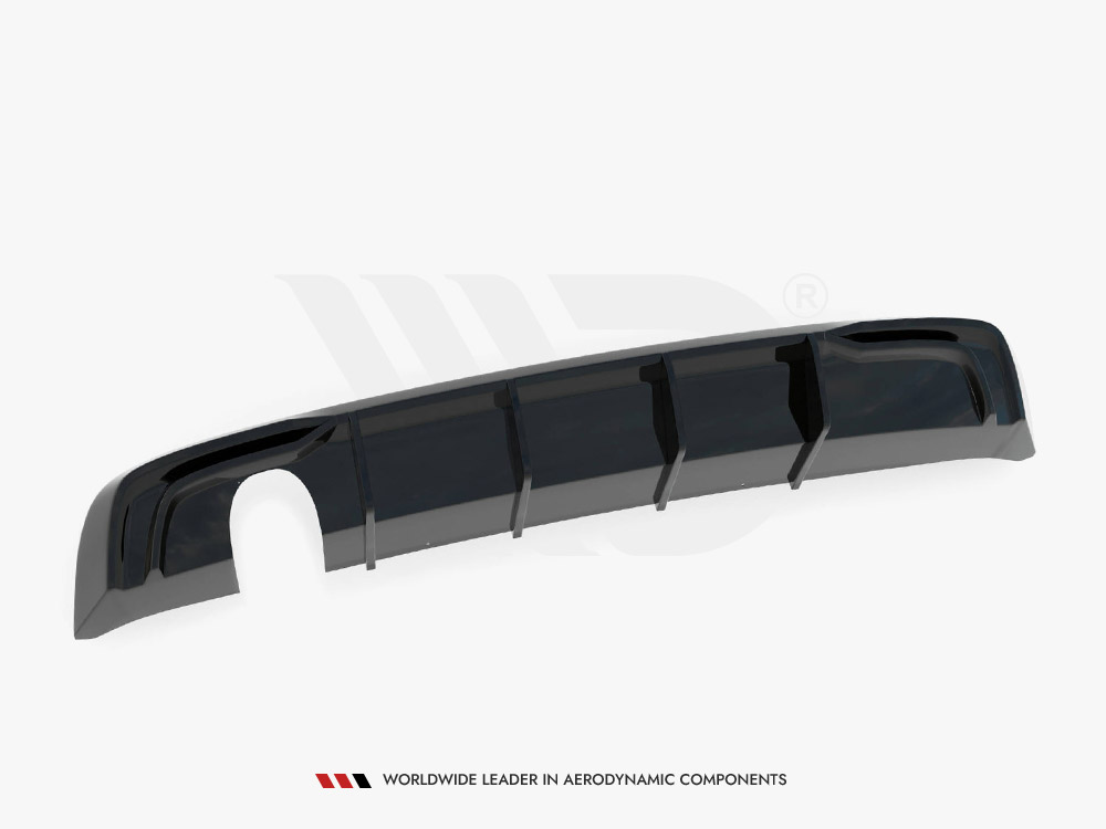 Rear Valance Audi A3 Sportback 8V Facelift (Version with one exhaust tip on single side) - 4 