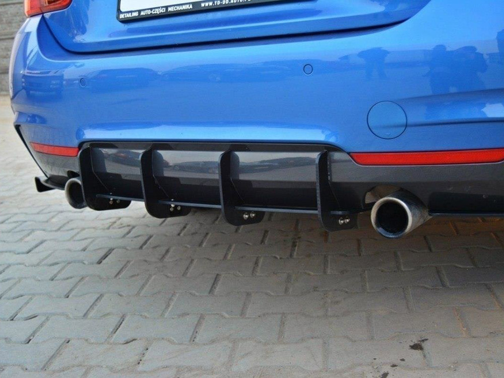 Rear Diffuser & Rear Side Splitters BMW 4 Coupe / Gran Coupe / Cabrio M-Pack F32 / F36 / F33 - 4 