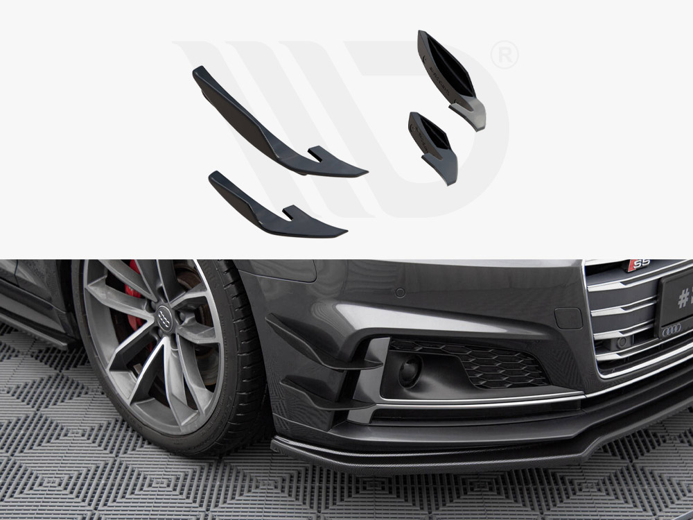 Front Bumper Wings (Canards) Audi S5 / A5 S-Line Coupe / Sportback F5 - 1 