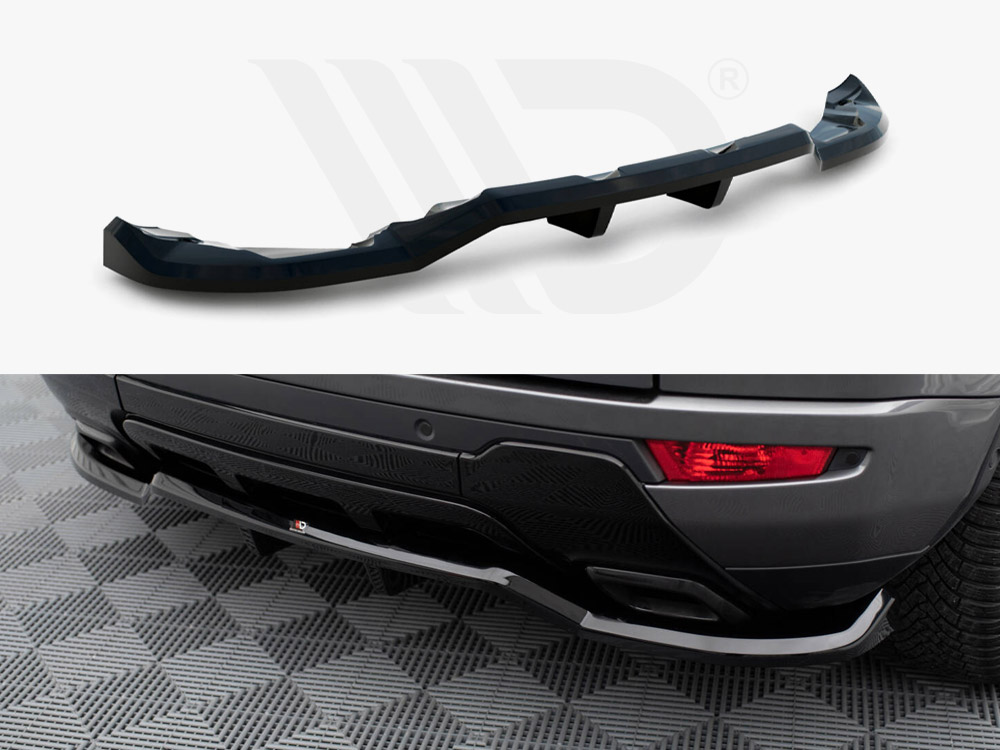 Central Rear Splitter (Vertical Bars) Land Rover Range Rover Evoque HSE ...